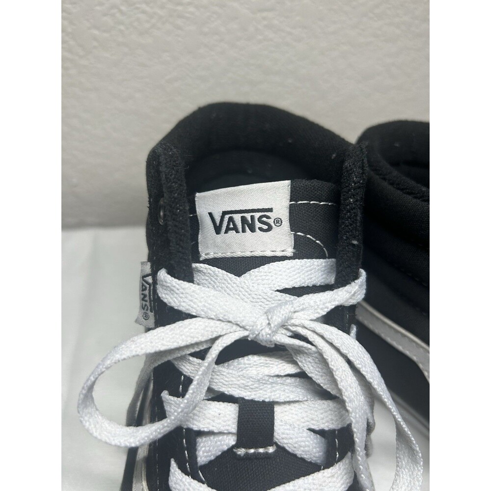 Vans Off The Wall High Top Shoes Black/White Old Skool Youth SZ 6 - Picture 5 of 8